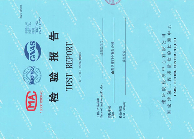 医疗门检验报告