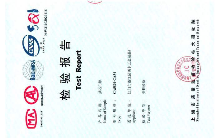 钢质门检验报告